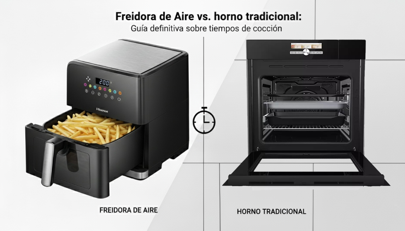 freidora de aire vs horno tradicional
